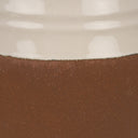 Tryna Large Beige w Matte Brown Ceramic Vase - Default Title
