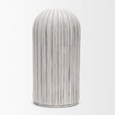Ummi Tall Off White w Gray Antiquing Ceramic Vase - Default Title
