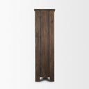 Wallen Solid Dark Brown Wood Curio Cabinet - Default Title