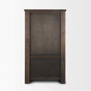 Wallen Solid Dark Brown Wood Curio Cabinet - Default Title