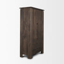 Wallen Solid Dark Brown Wood Curio Cabinet - Default Title