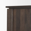 Wallen Solid Dark Brown Wood Curio Cabinet - Default Title