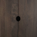 Wallen Solid Dark Brown Wood Curio Cabinet - Default Title