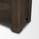 Wallen Solid Dark Brown Wood Curio Cabinet - Default Title