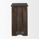 Wallen Solid Dark Brown Wood 3 Drawer Accent Cabinet - Default Title