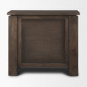 Wallen Solid Dark Brown Wood 3 Drawer Accent Cabinet - Default Title