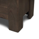 Wallen Solid Dark Brown Wood 3 Drawer Accent Cabinet - Default Title