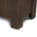 Wallen 2 Door Solid Dark Brown Wood w 3 Drawers Sideboard - Default Title
