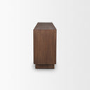 Varenna 4 Door Dark Brown Wood w Rope Handles Sideboard - Default Title