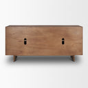 Varenna 4 Door Dark Brown Wood w Rope Handles Sideboard - Default Title