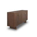 Varenna 4 Door Dark Brown Wood w Rope Handles Sideboard - Default Title