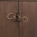 Varenna 4 Door Dark Brown Wood w Rope Handles Sideboard - Default Title