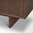 Varenna 4 Door Dark Brown Wood w Rope Handles Sideboard - Default Title