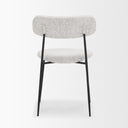 Casey Matte Black Metal w Gray Fabric Dining Chair - Default Title