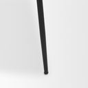 Casey Matte Black Metal w Gray Fabric Dining Chair - Default Title