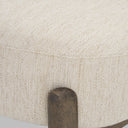 Vyra Dark Brown Wood w Cream Fabric Accent Chair - Default Title