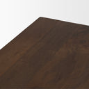 Wolcott Rectangular Dark Brown Solid Wood Bench - Default Title