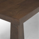 Wolcott Rectangular Dark Brown Solid Wood Bench - Default Title