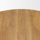Shima Round Light Brown Wood WArched Legs Coffee Table - Default Title