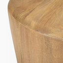 Shima Round Light Brown Wood WArched Legs Coffee Table - Default Title