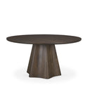 Jovani 60 Solid Dark Brown Mango Wood Round Dining Table - Default Title