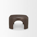 Shima Oval Dark Brown Wood w Arched Legs Coffee Table - Default Title