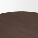 Shima Oval Dark Brown Wood w Arched Legs Coffee Table - Default Title