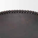 Wendell Dark Brown Wood w Wood Beads Round Bowls - Default Title