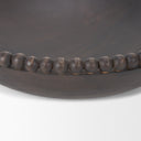 Wendell Dark Brown Wood w Wood Beads Round Bowls - Default Title