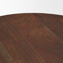 Sonel Pedestal Medium Dark Brown Acacia Wood Foyer Table - Default Title