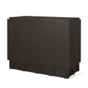 Wagner Dark Brown Wood w Arched Design Accent Cabinet - Default Title