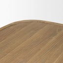Tavi Rectangular Natural Brown w Column Legs Coffee Table - Default Title