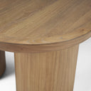 Tavi Rectangular Natural Brown w Column Legs Coffee Table - Default Title