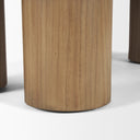 Tavi Rectangular Natural Brown w Column Legs Coffee Table - Default Title