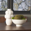 Ulvi Cream Glazed Bubble Ceramic Vase - Default Title