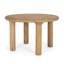 Soma 48 Light Brown Mango Wood Round Dining Table - Default Title