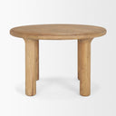 Soma 48 Light Brown Mango Wood Round Dining Table - Default Title