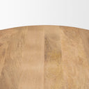 Soma 48 Light Brown Mango Wood Round Dining Table - Default Title