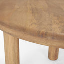 Soma 48 Light Brown Mango Wood Round Dining Table - Default Title