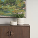 Twyla Short Cream Glazed Ring Pot - Default Title