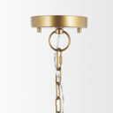 Titus 1-Light Brass Finished Metal Disc Pendant - Default Title