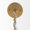 Titus 1-Light Brass Finished Metal Disc Pendant - Default Title