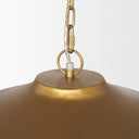 Titus 1-Light Brass Finished Metal Disc Pendant - Default Title