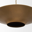 Titus 1-Light Brass Finished Metal Disc Pendant - Default Title