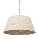 Tosha 1-Light Tapered Cotton Rope Drum Pendant - Default Title
