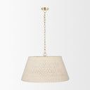 Tosha 1-Light Tapered Cotton Rope Drum Pendant - Default Title