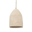Tosha 1-Light Cotton Rope Bell Pendant - Default Title