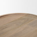 Takoda Light Brown Wood Tapered Drum Accent Table - Default Title