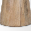 Takoda Light Brown Wood Tapered Drum Accent Table - Default Title