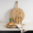 Karana Natural Solid Wood Round Serving Boards - Default Title